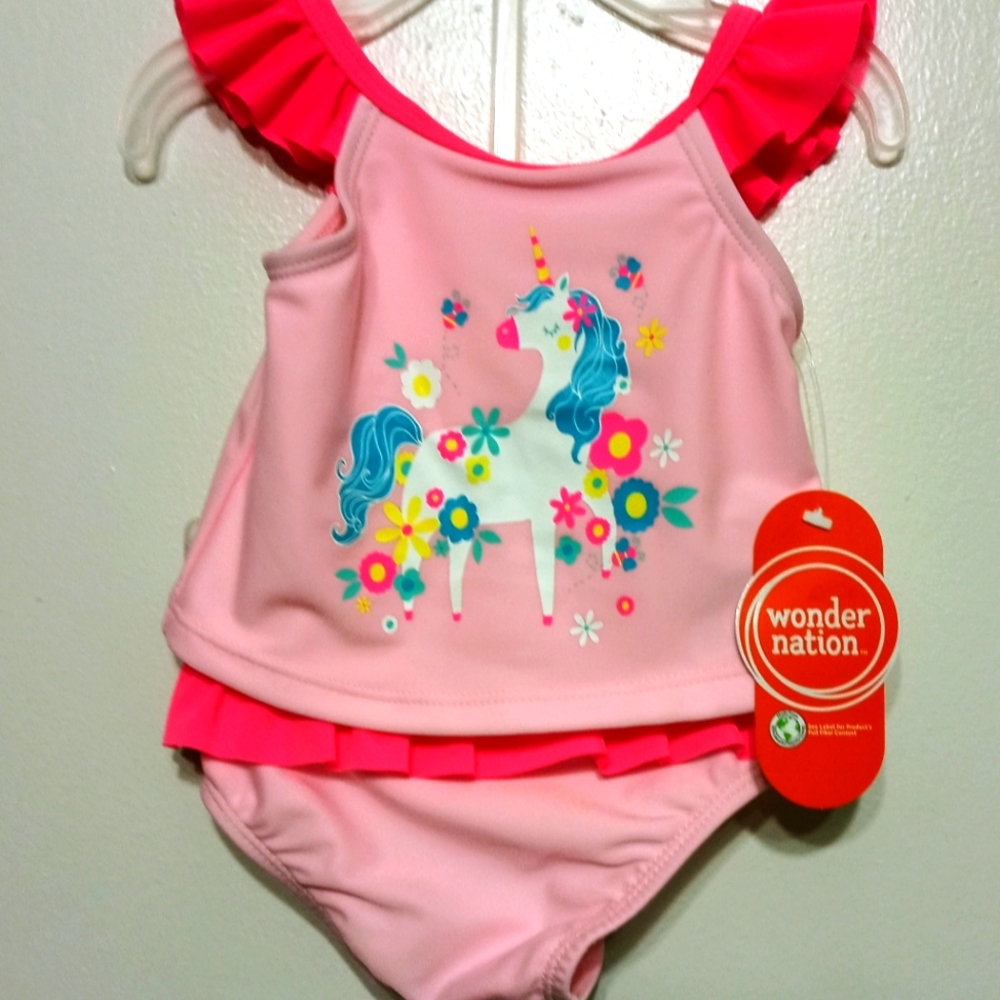 NWT baby 2 piece bathing suit